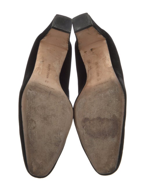 Manolo Blahnik Velvet Crystal Embellishments Pumps