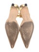 Manolo Blahnik Leather Slingback Pumps