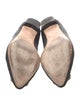 Manolo Blahnik Satin Crystal Embellishments Flats