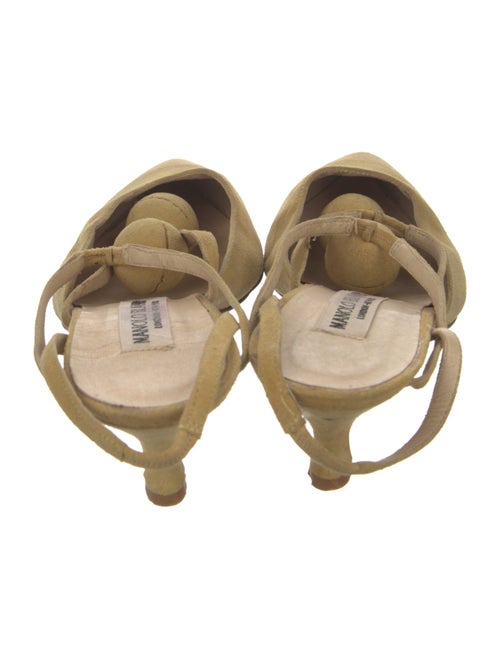 Manolo Blahnik Suede Mules