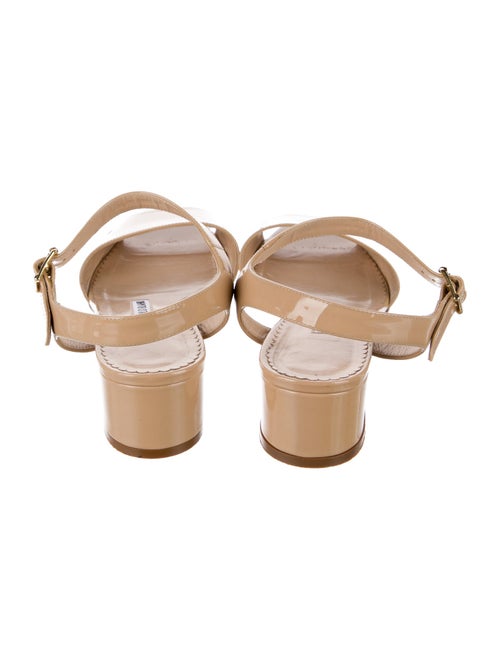 Manolo Blahnik Patent Leather Slides