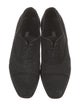 Manolo Blahnik Suede Studded Accents Oxfords