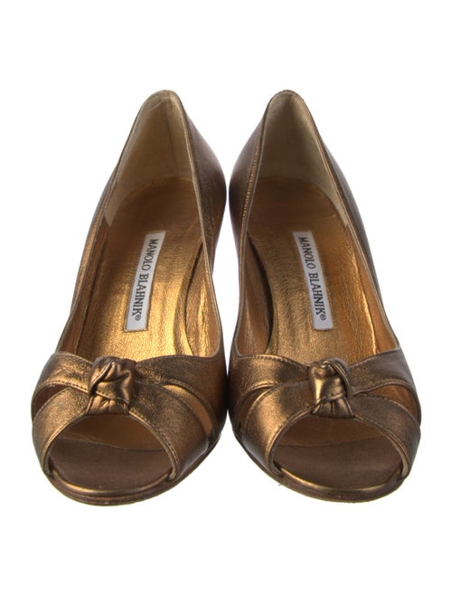 Manolo Blahnik Leather Pumps