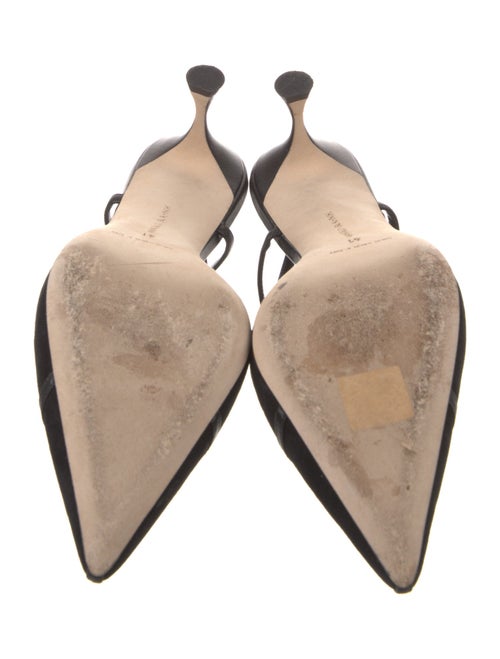 Manolo Blahnik Suede Slingback Pumps