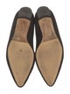 Manolo Blahnik Suede Bow Accents Ballet Flats