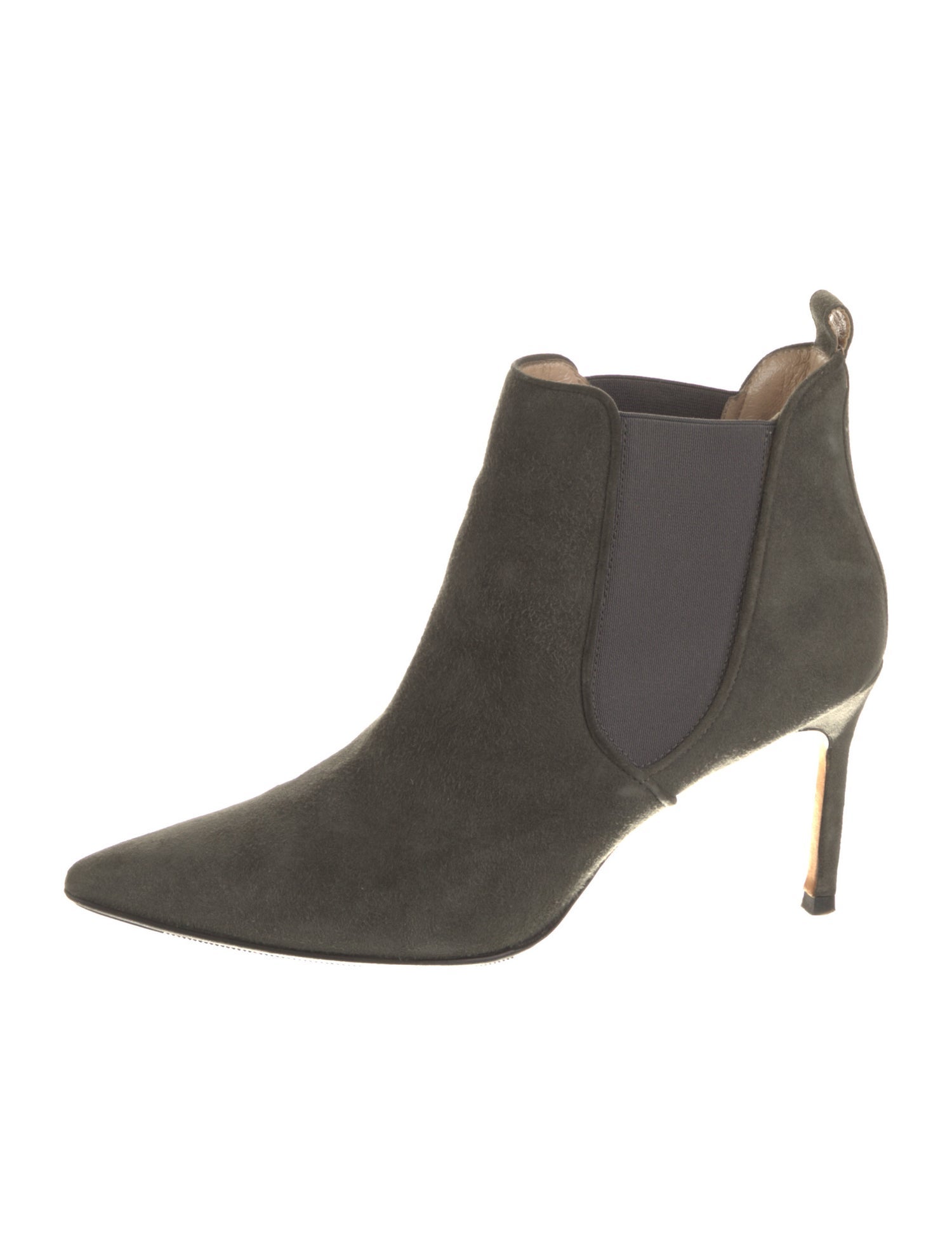 Manolo Blahnik Suede Chelsea Boots