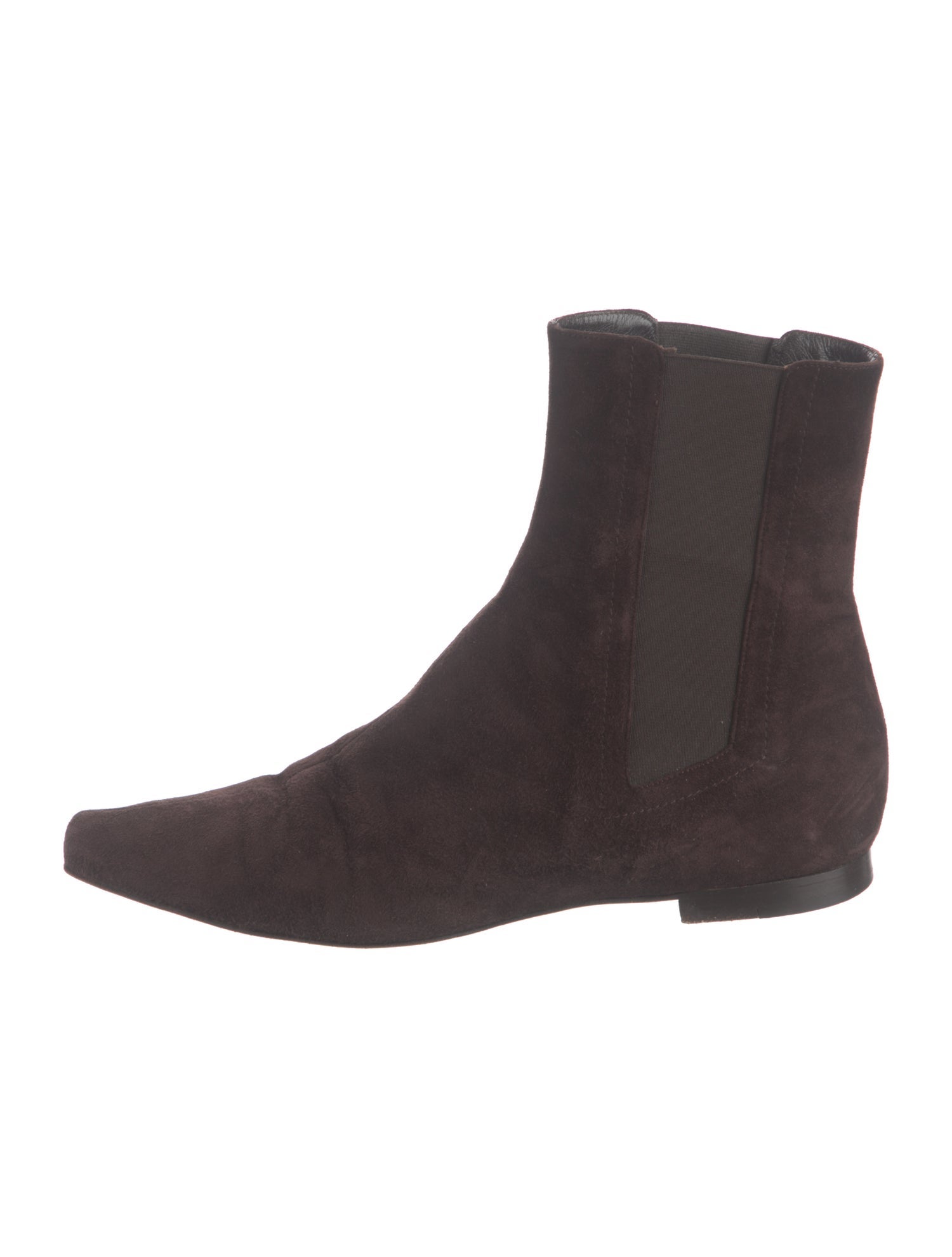 Manolo Blahnik Suede Chelsea Boots