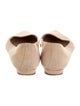 Manolo Blahnik Suede Flats