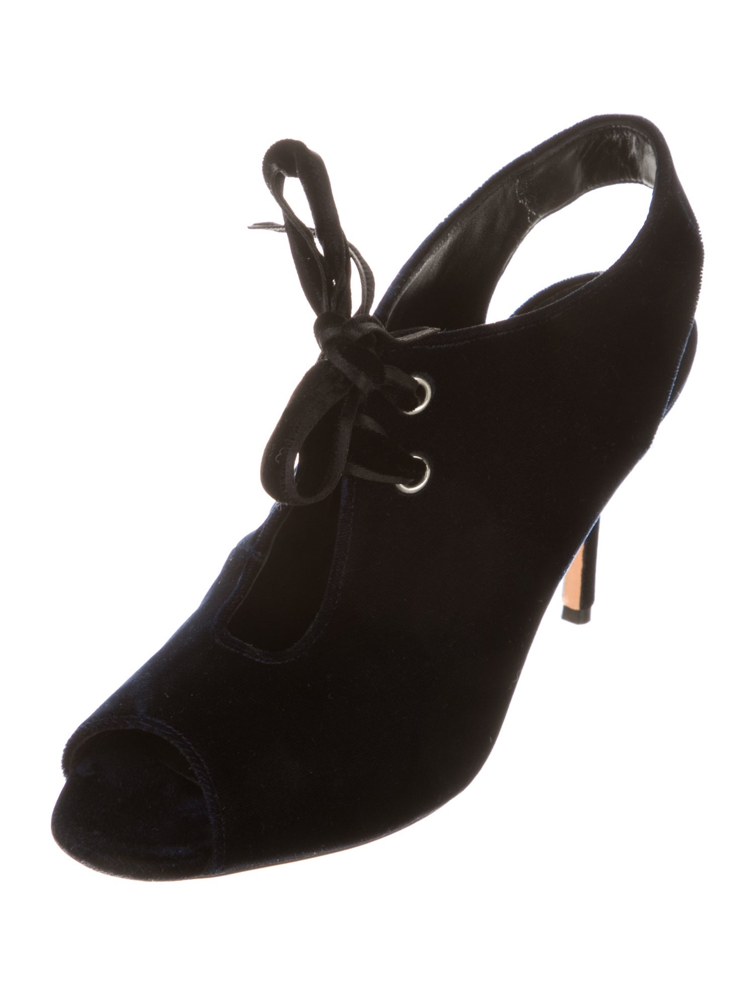 Manolo Blahnik Velvet Slingback Sandals