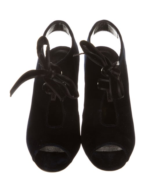 Manolo Blahnik Velvet Slingback Sandals