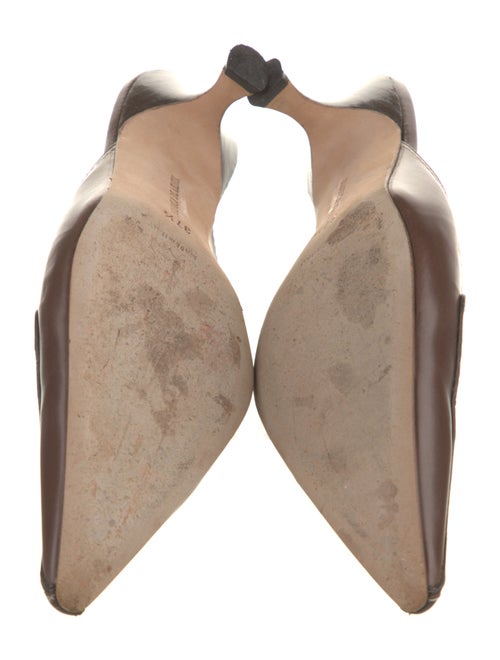 Manolo Blahnik Leather Mules