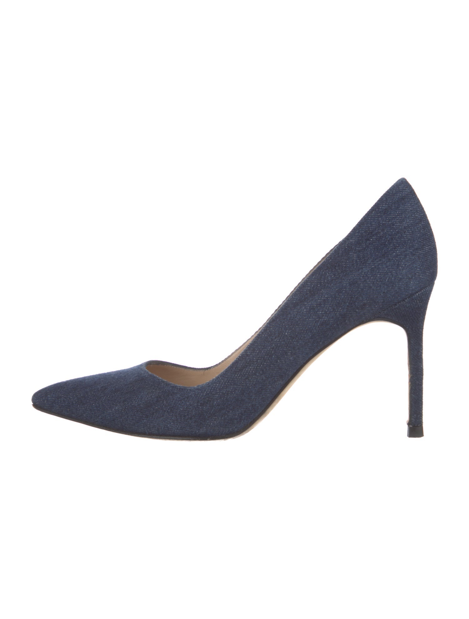 Manolo Blahnik Denim Pumps