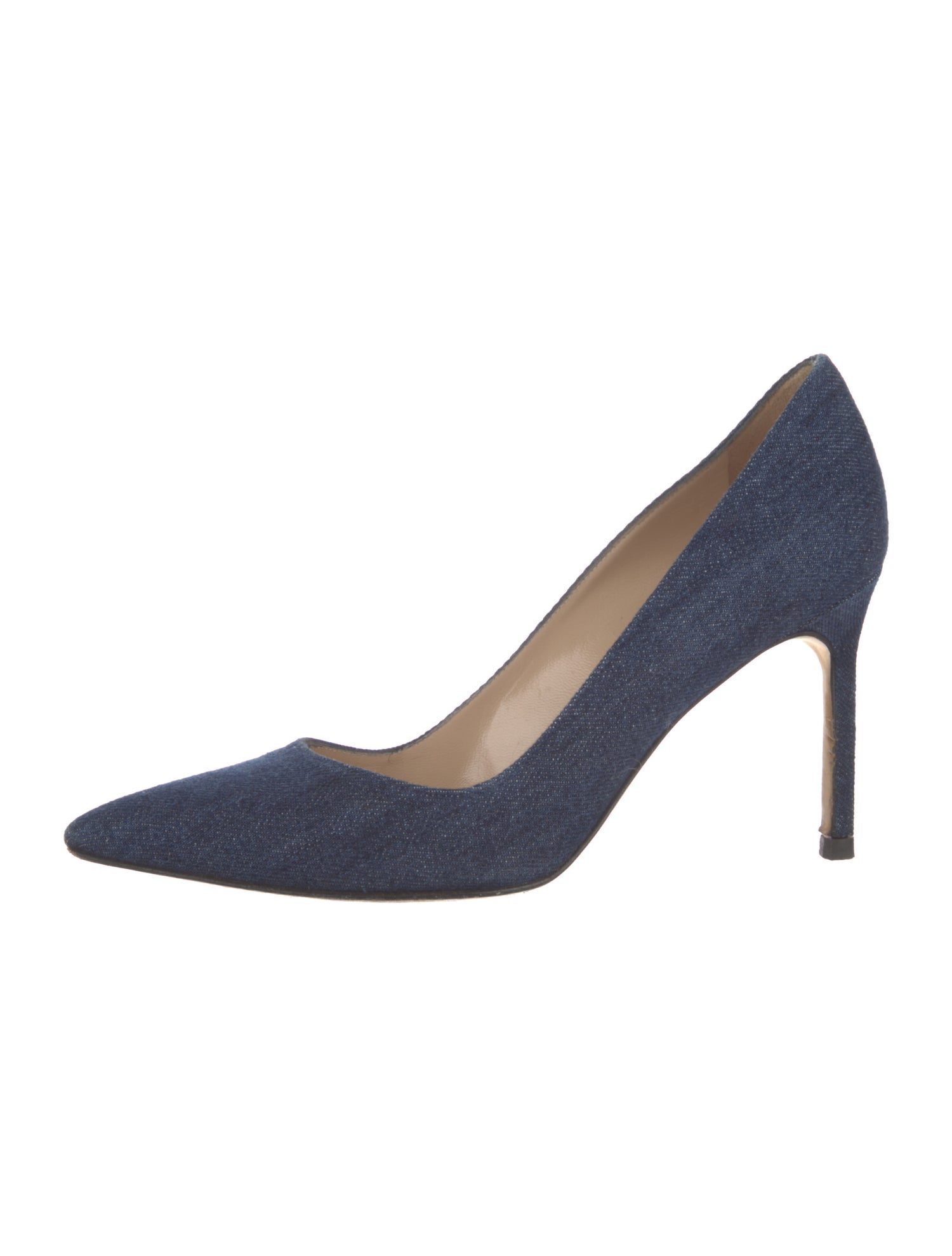 Manolo Blahnik Denim Pumps