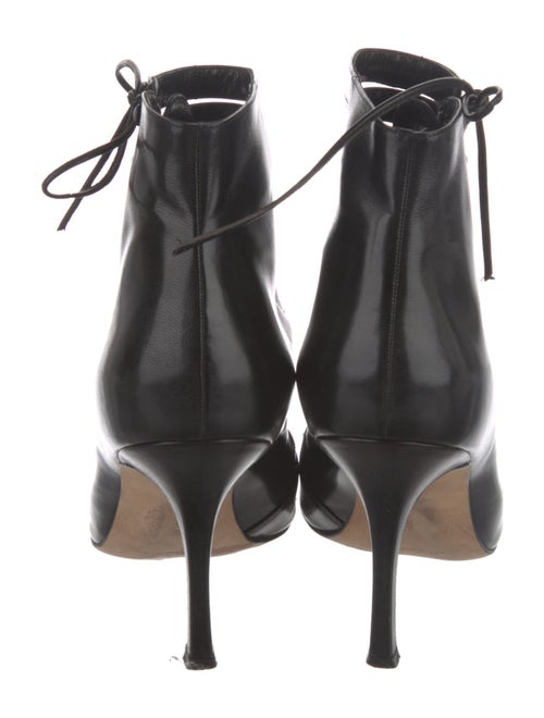 Manolo Blahnik Leather Lace-Up Boots