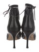 Manolo Blahnik Leather Lace-Up Boots