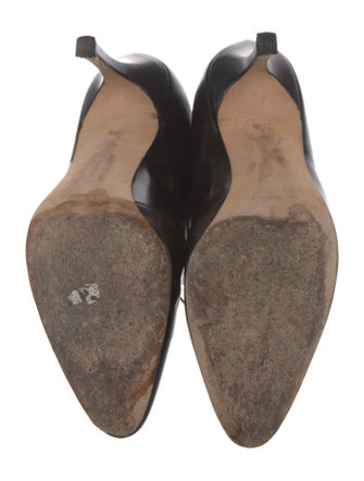 Manolo Blahnik Leather Lace-Up Boots