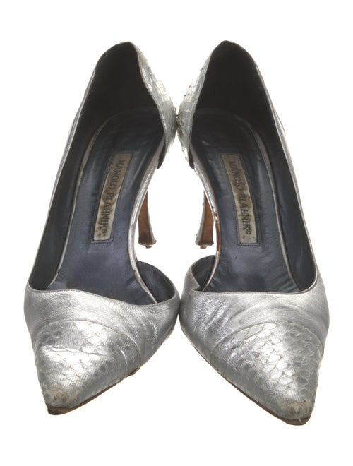 Manolo Blahnik Leather D'Orsay Pumps