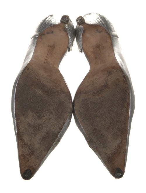 Manolo Blahnik Leather D'Orsay Pumps