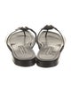 Manolo Blahnik Leather Slides