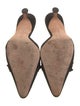 Manolo Blahnik Suede Bow Accents Mules