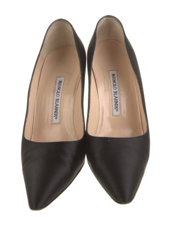 Manolo Blahnik Satin Pumps
