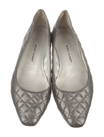 Manolo Blahnik Leather Flats