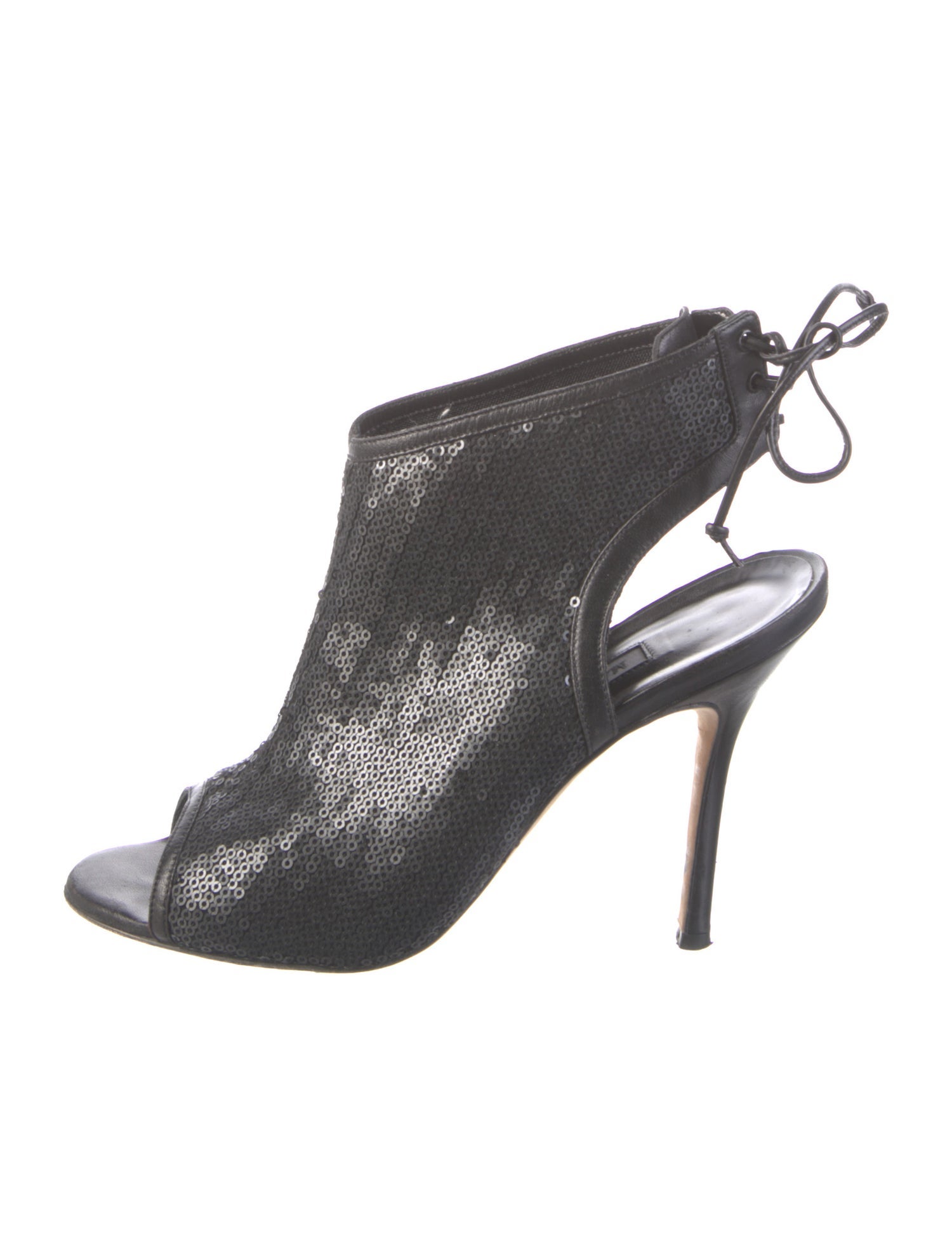 Manolo Blahnik Sequins Slingback Pumps