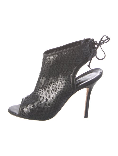 Manolo Blahnik Sequins Slingback Pumps