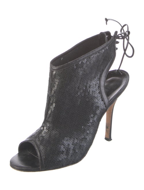 Manolo Blahnik Sequins Slingback Pumps