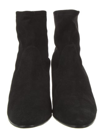 Manolo Blahnik Suede Sock Boots