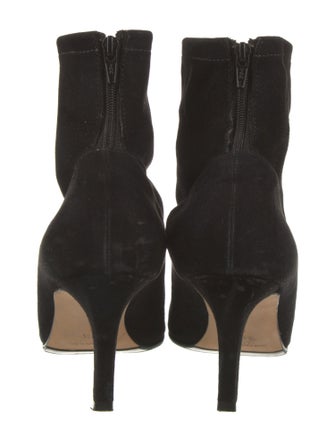 Manolo Blahnik Suede Sock Boots