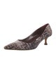 Manolo Blahnik Tweed Pattern Pumps