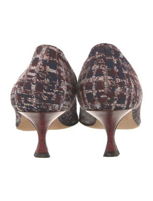 Manolo Blahnik Tweed Pattern Pumps