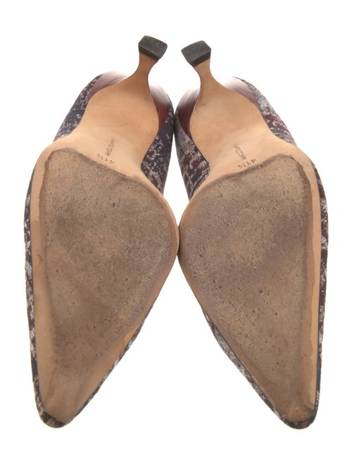 Manolo Blahnik Tweed Pattern Pumps