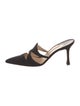 Manolo Blahnik Cutout Accent Mules