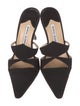 Manolo Blahnik Cutout Accent Mules