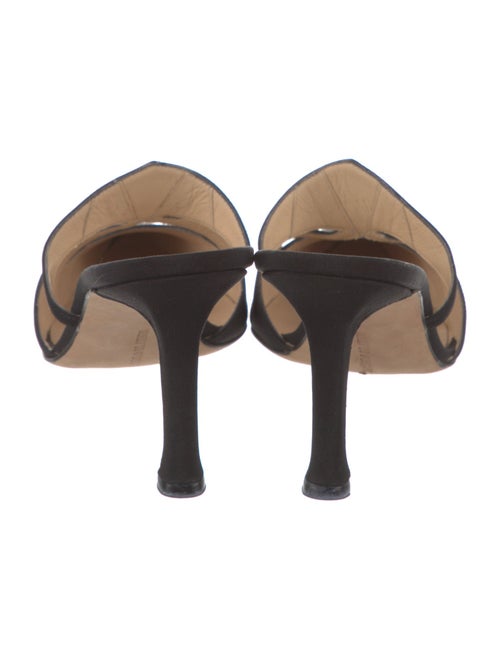 Manolo Blahnik Cutout Accent Mules