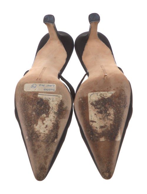 Manolo Blahnik Cutout Accent Mules