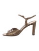 Manolo Blahnik Leather Slingback Sandals