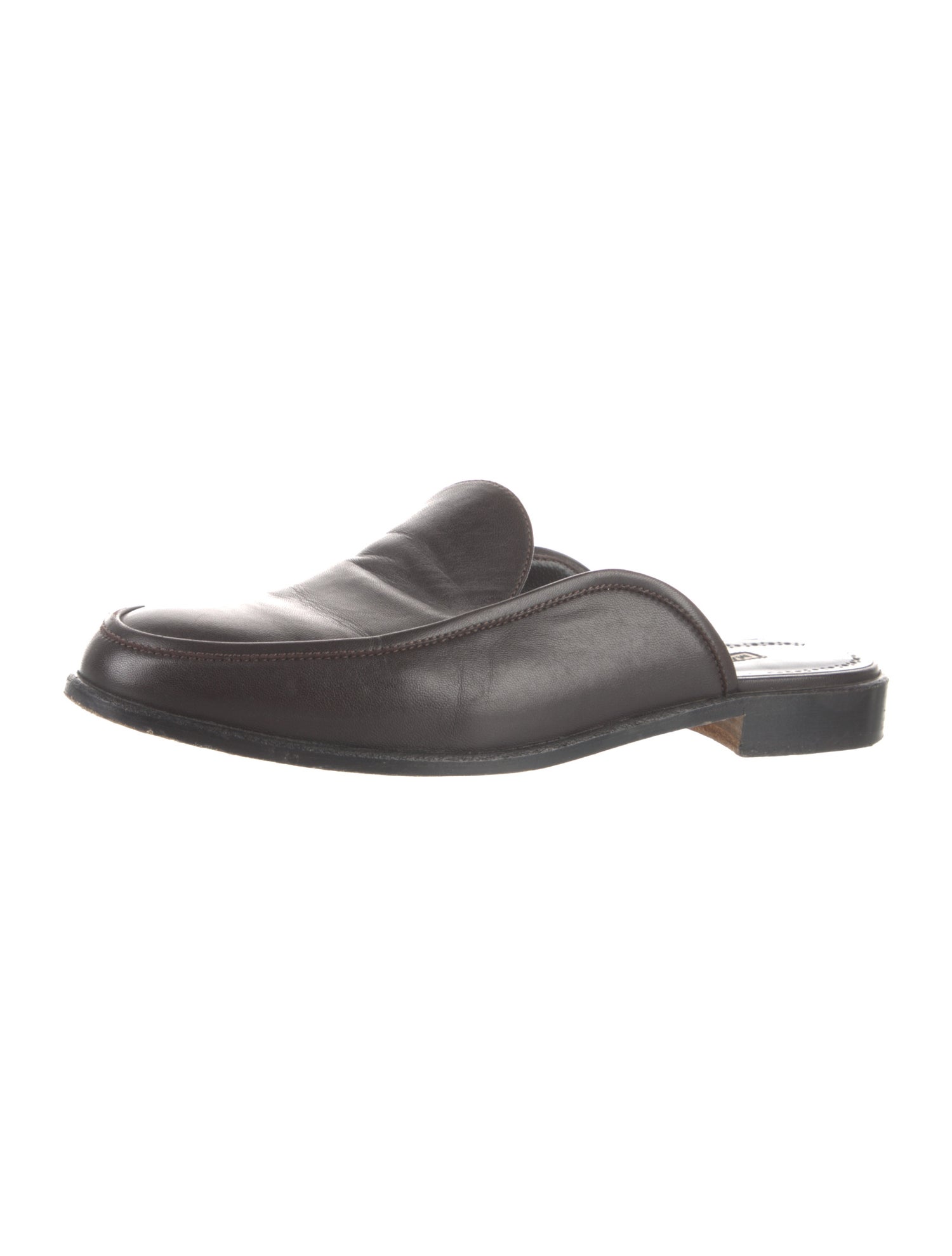 Manolo Blahnik Leather Mules