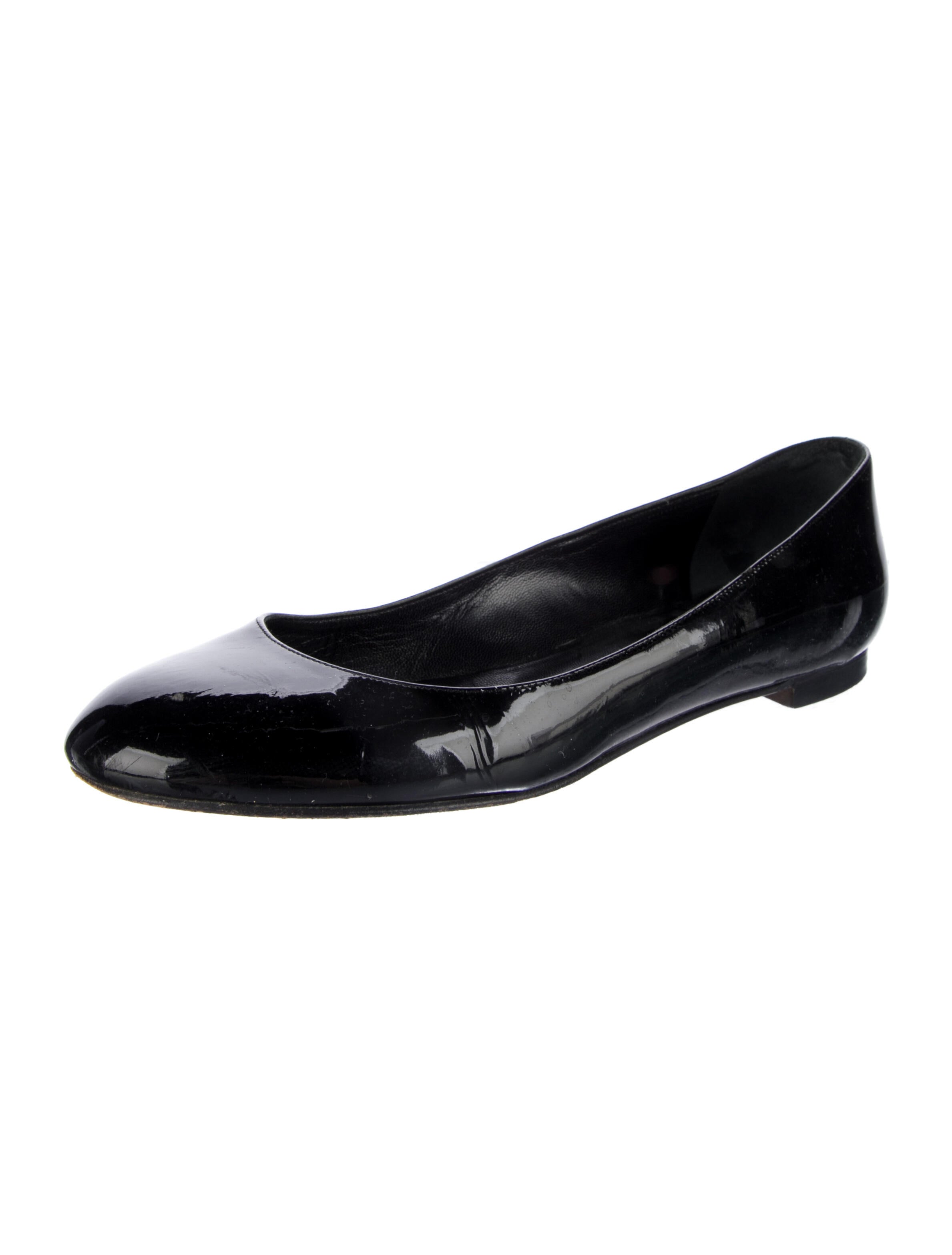 Manolo Blahnik Patent Leather Ballet Flats