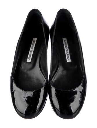 Manolo Blahnik Patent Leather Ballet Flats