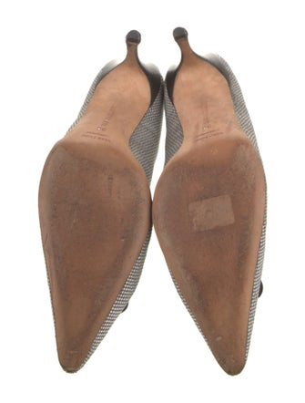 Manolo Blahnik Leather Printed Pumps
