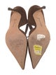 Manolo Blahnik Suede D'Orsay Pumps