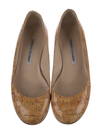 Manolo Blahnik Patent Leather Ballet Flats