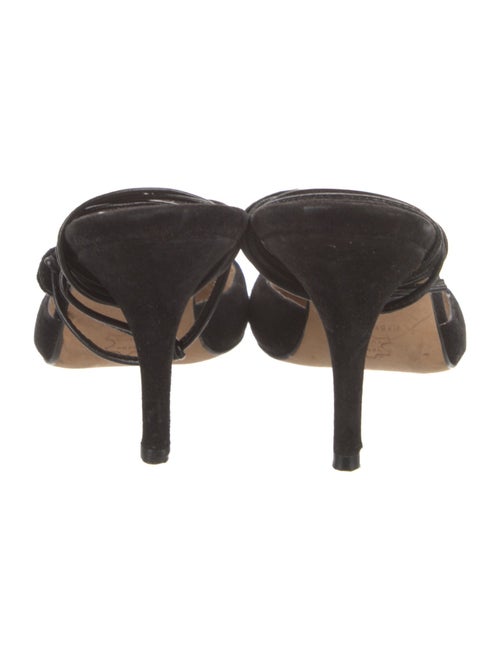 Manolo Blahnik Suede T-Strap Pumps
