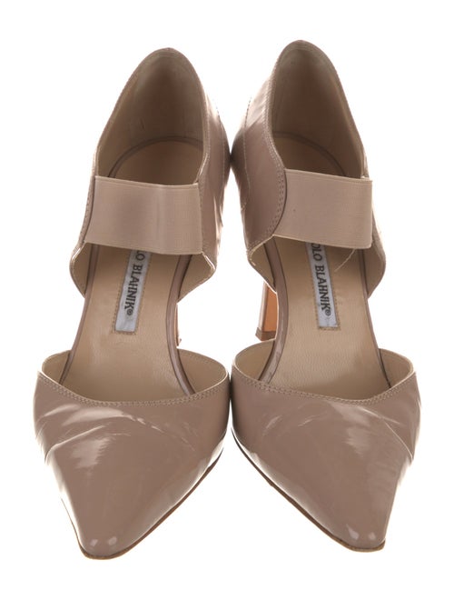 Manolo Blahnik Patent Leather D'Orsay Pumps