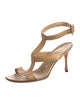 Manolo Blahnik Leather T-Strap Sandals