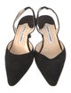 Manolo Blahnik Suede Slingback Pumps