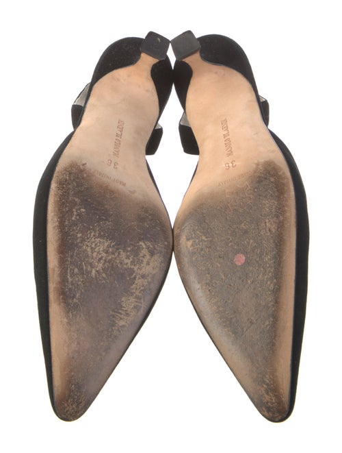 Manolo Blahnik Suede Slingback Pumps